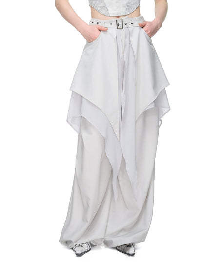 NORTH NODE Asymmetric Ruffle Splice Deconstructed Women&