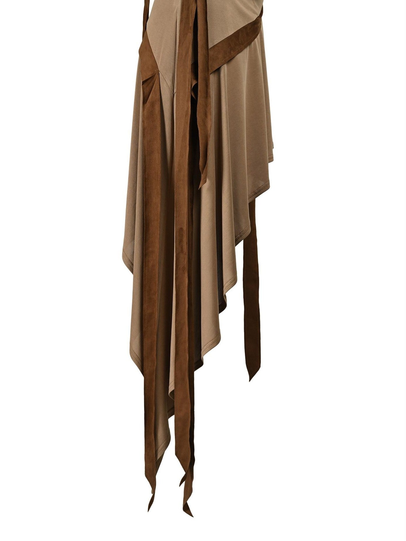 NORTH NODE Asymmetrical Draped Tie Women&
