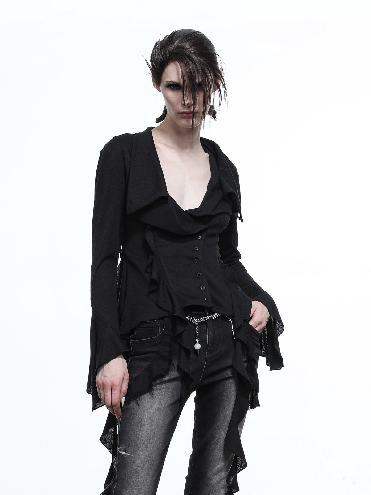 NORTH_NODE_Asymmetrical_Ruffle_Multiway_Wear_Women&