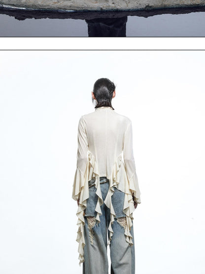 NORTH NODE Asymmetrical Ruffle Multiway Wear Women&