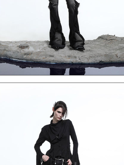 NORTH NODE Asymmetrical Ruffle Multiway Wear Women&