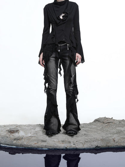 NORTH NODE Asymmetrical Ruffle Multiway Wear Women&