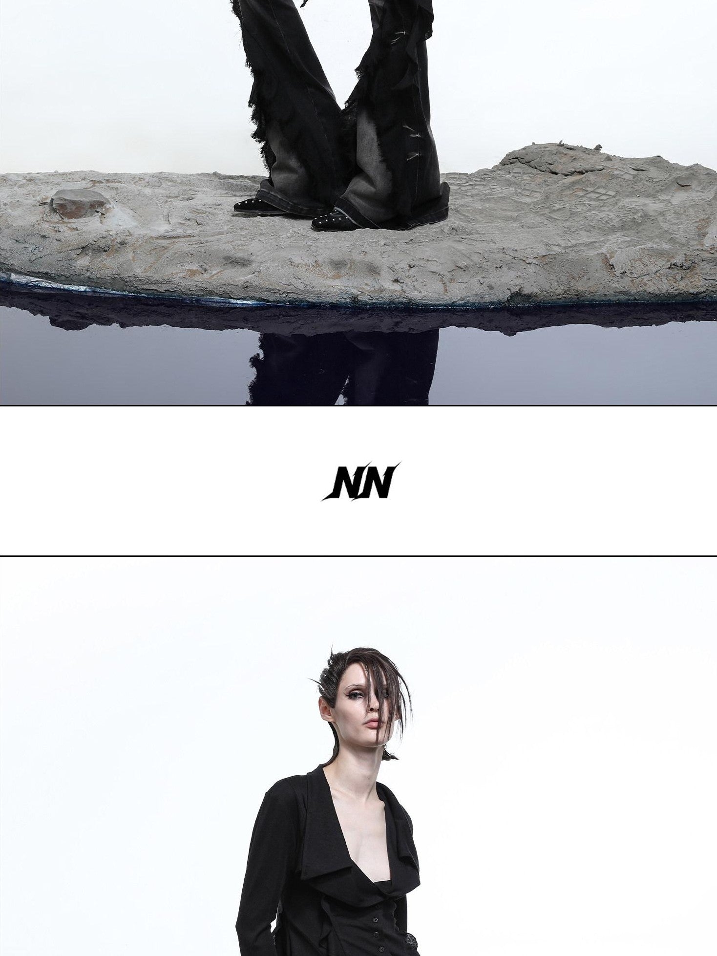 NORTH NODE Asymmetrical Ruffle Multiway Wear Women&