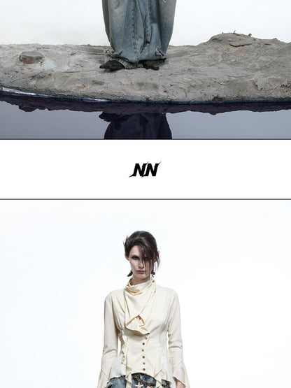 NORTH NODE Asymmetrical Ruffle Multiway Wear Women&