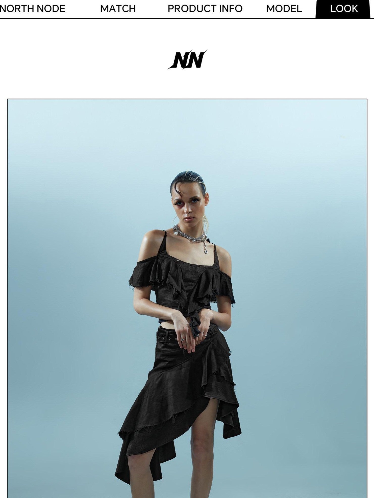 NORTH NODE Asymmetrical Spliced Patchwork Women&