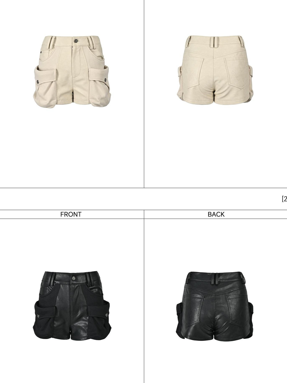 NORTH NODE Baggy Cargo Pocket Patchwork Women&
