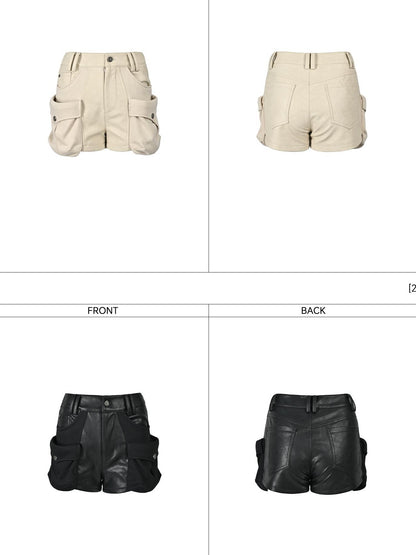 NORTH NODE Baggy Cargo Pocket Patchwork Women&