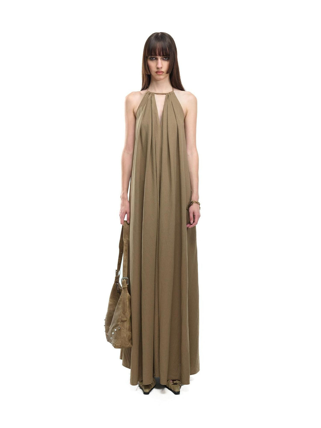 NORTH NODE Beach Bonfire Pleated Drawstring A Line Women&