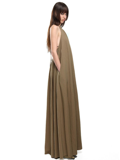 NORTH NODE Beach Bonfire Pleated Drawstring A Line Women&