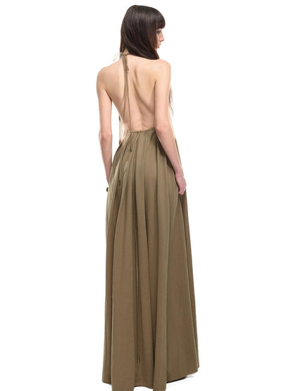 NORTH NODE Beach Bonfire Pleated Drawstring A Line Women&