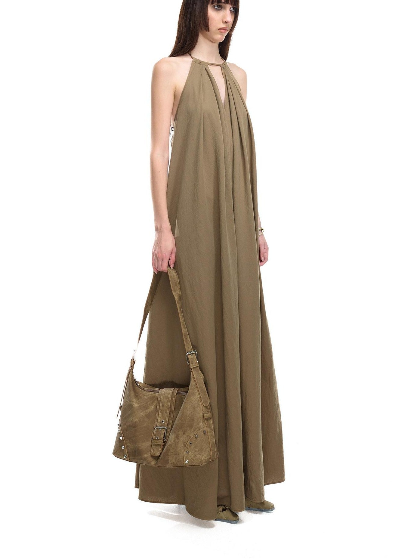 NORTH NODE Beach Bonfire Pleated Drawstring A Line Women&