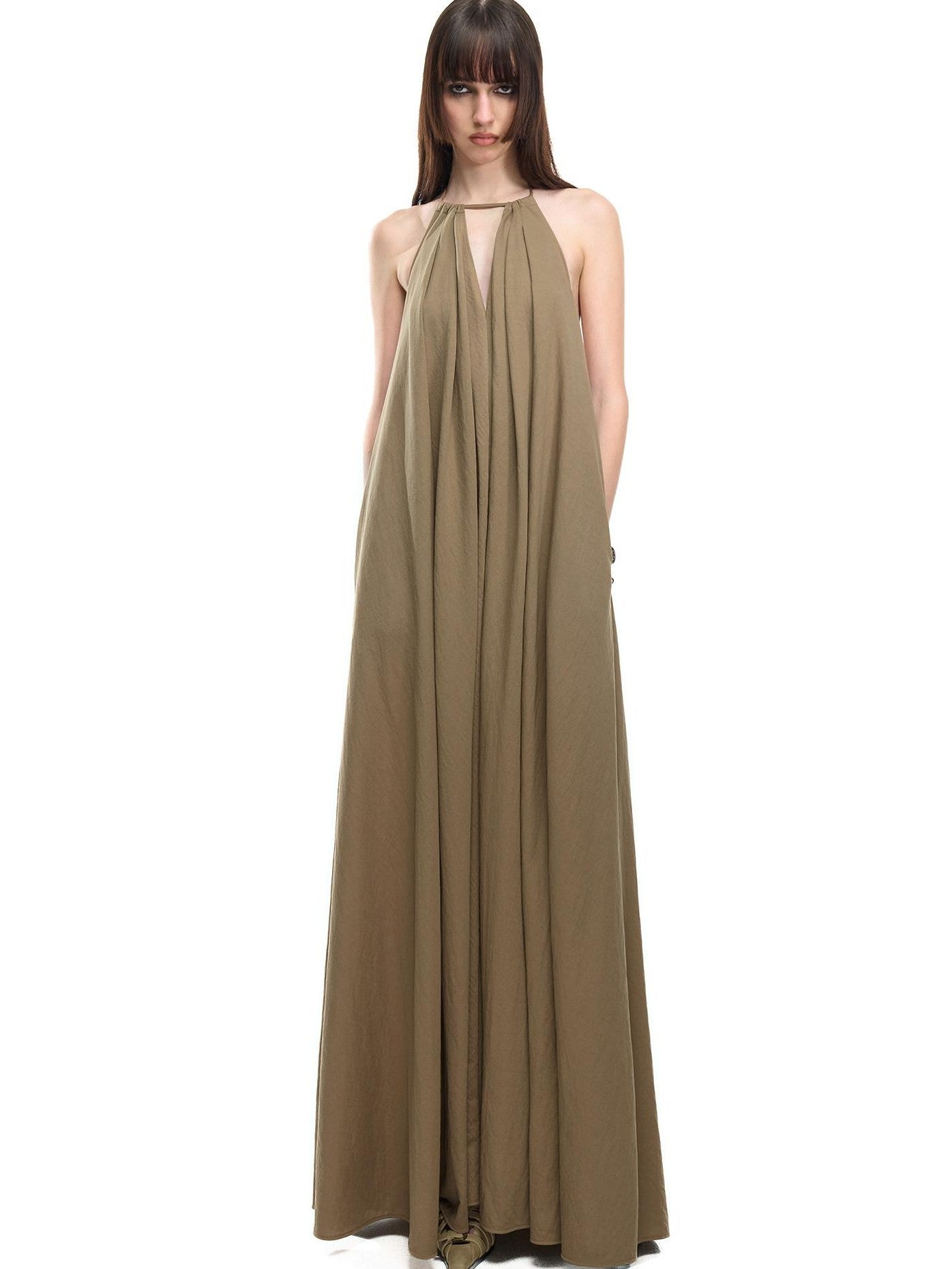 NORTH NODE Beach Bonfire Pleated Drawstring A Line Women&
