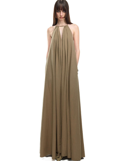 NORTH NODE Beach Bonfire Pleated Drawstring A Line Women&