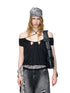 NORTH_NODE_Beaded_Halter_Neck_Patchwork_Short_Sleeve_Women&