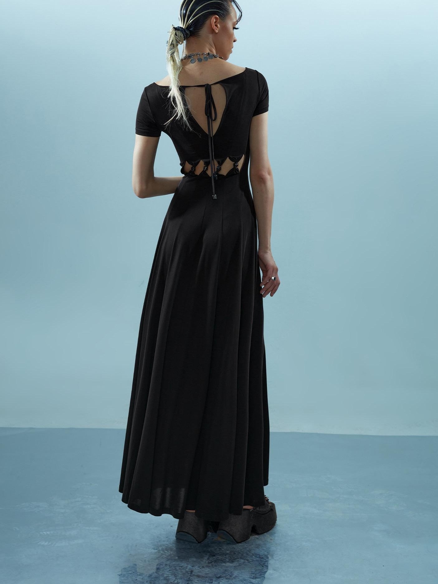 NORTH NODE Beaded Hollowout Cutout Slim Fit Women&