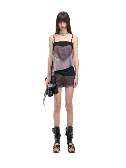 NORTH NODE Beaded Irregular Pleated Printed Women&