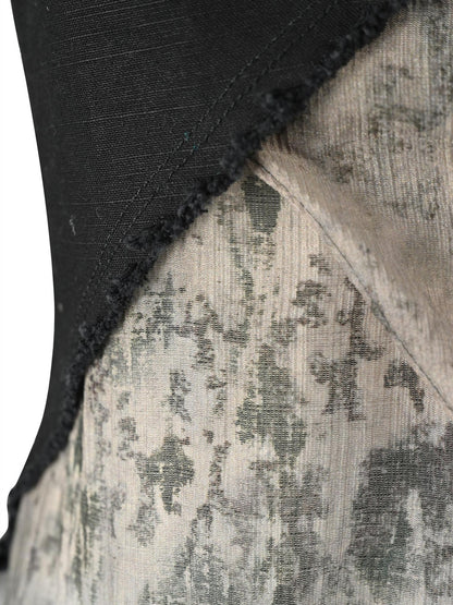 NORTH NODE Beaded Lace Print Patchwork Splice Women&
