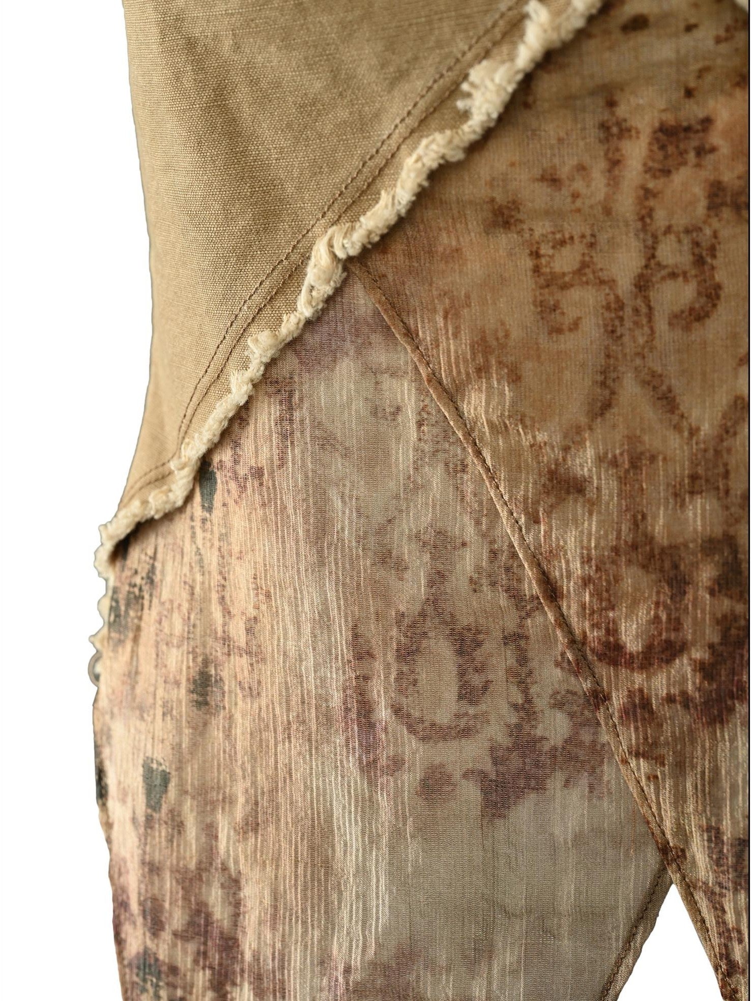 NORTH NODE Beaded Lace Print Patchwork Splice Women&