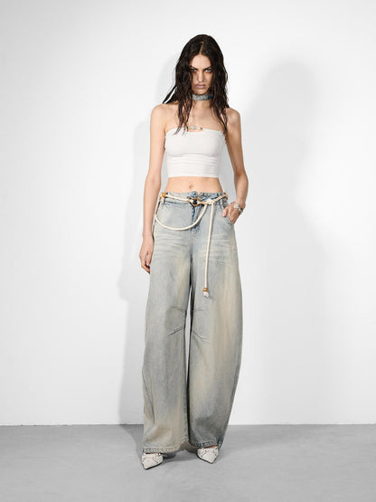 NORTH NODE Beaded Solid Backless Cropped Fitted Women&