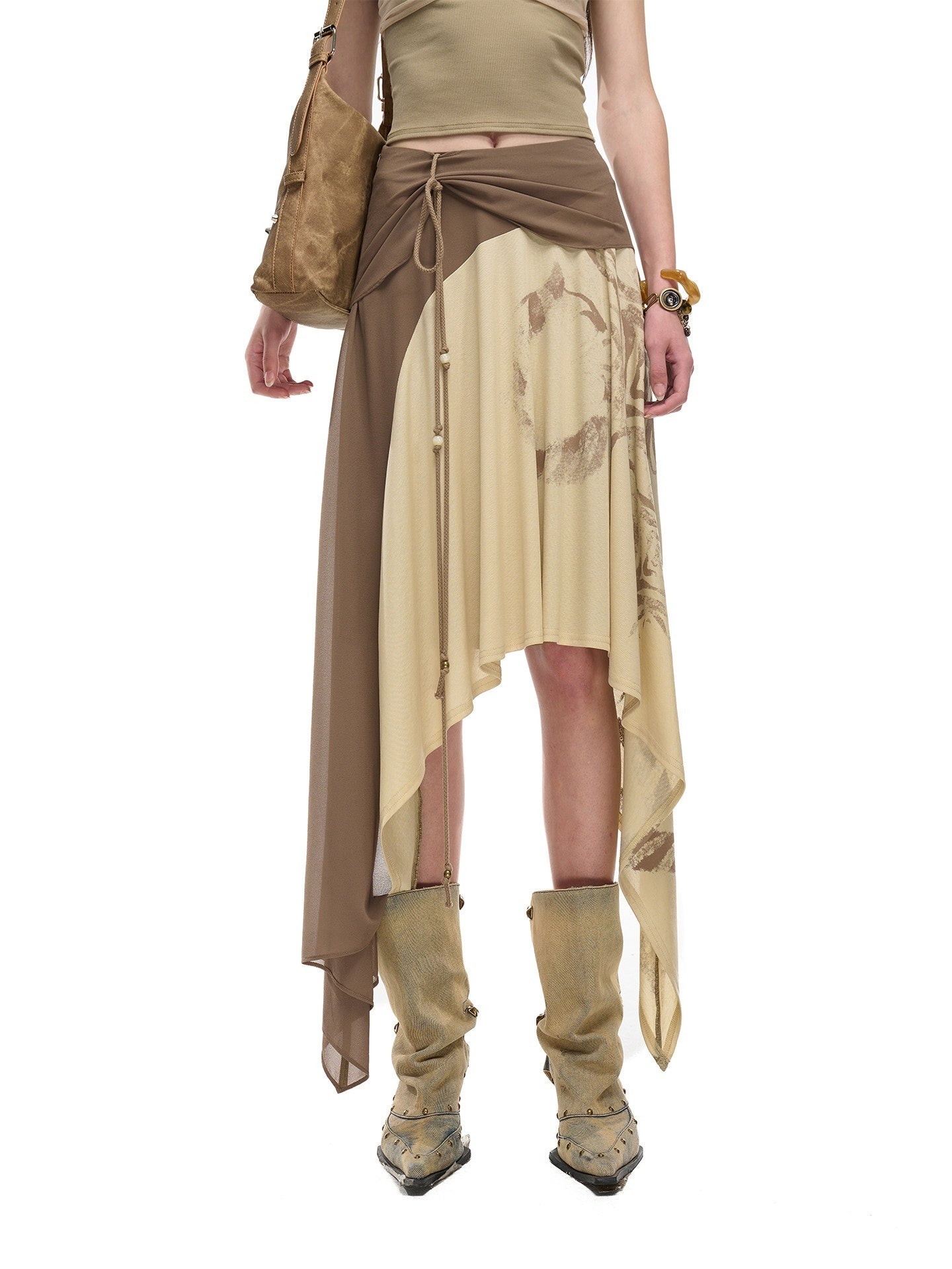 NORTH_NODE_Beaded_Tie_Splice_Printed_Asymmetric_Ruffle_Women&