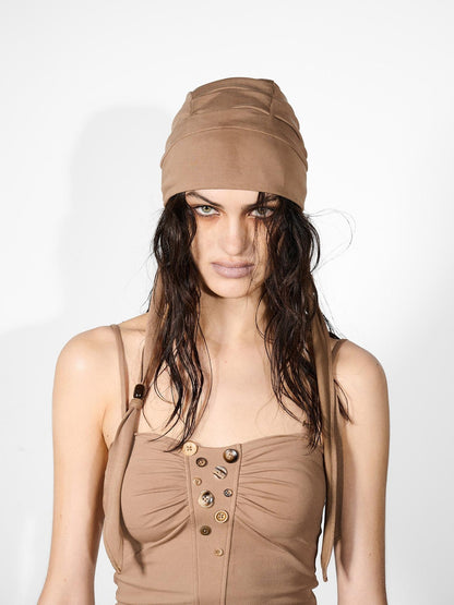 NORTH NODE Beaded Tie Turban Wrap Women&