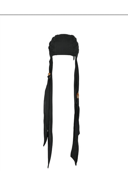 NORTH NODE Beaded Tie Turban Wrap Women&