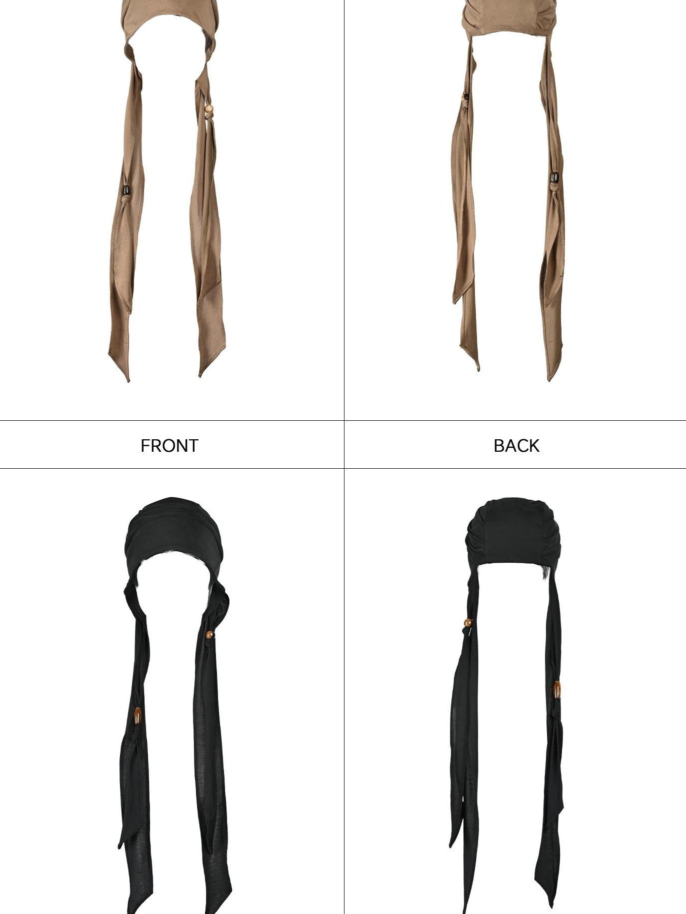 NORTH NODE Beaded Tie Turban Wrap Women&