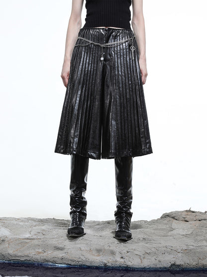 NORTH_NODE_Black_Accordion_Pleated_Wide_Leg_Flared_Natural_Waist_Women&