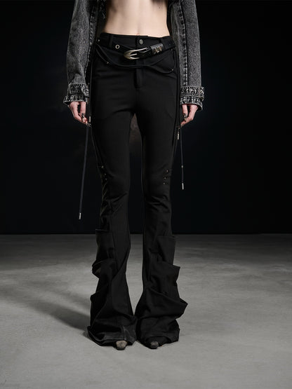 NORTH_NODE_Black_Beaded_Pleated_Slim_Fit_Women&