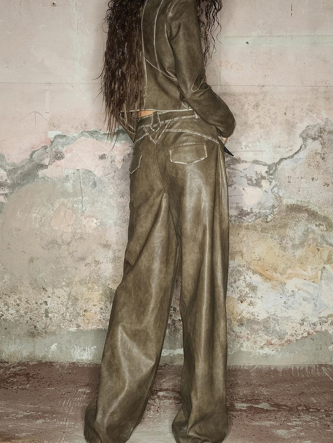 NORTH NODE Black Faded Distressed Natural Waist Women&