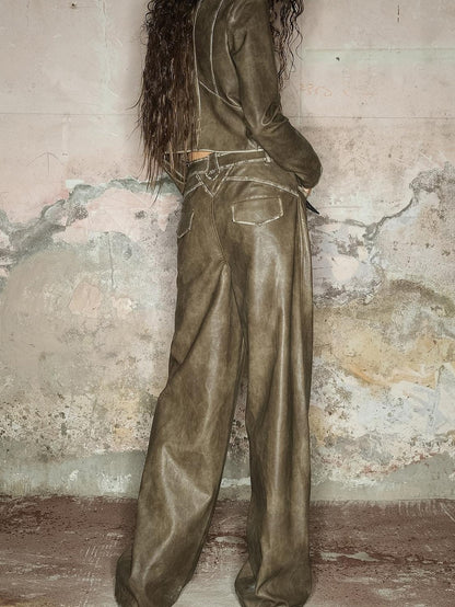 NORTH NODE Black Faded Distressed Natural Waist Women&
