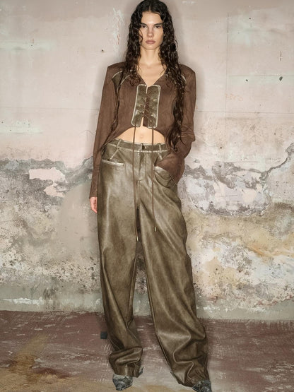NORTH NODE Black Faded Distressed Natural Waist Women&