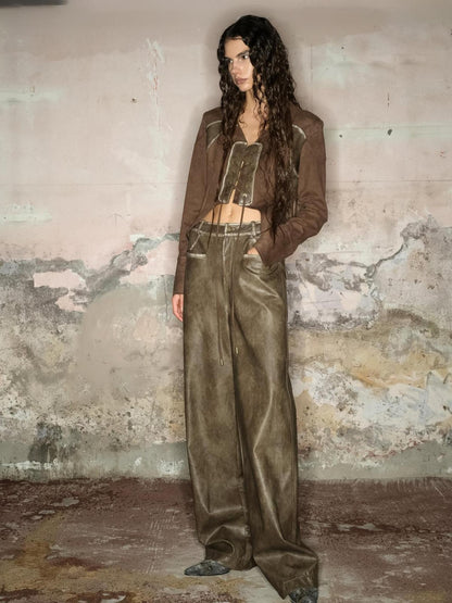NORTH NODE Black Faded Distressed Natural Waist Women&