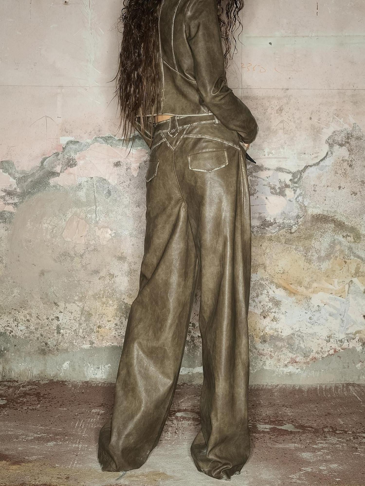 NORTH NODE Black Faded Distressed Natural Waist Women&