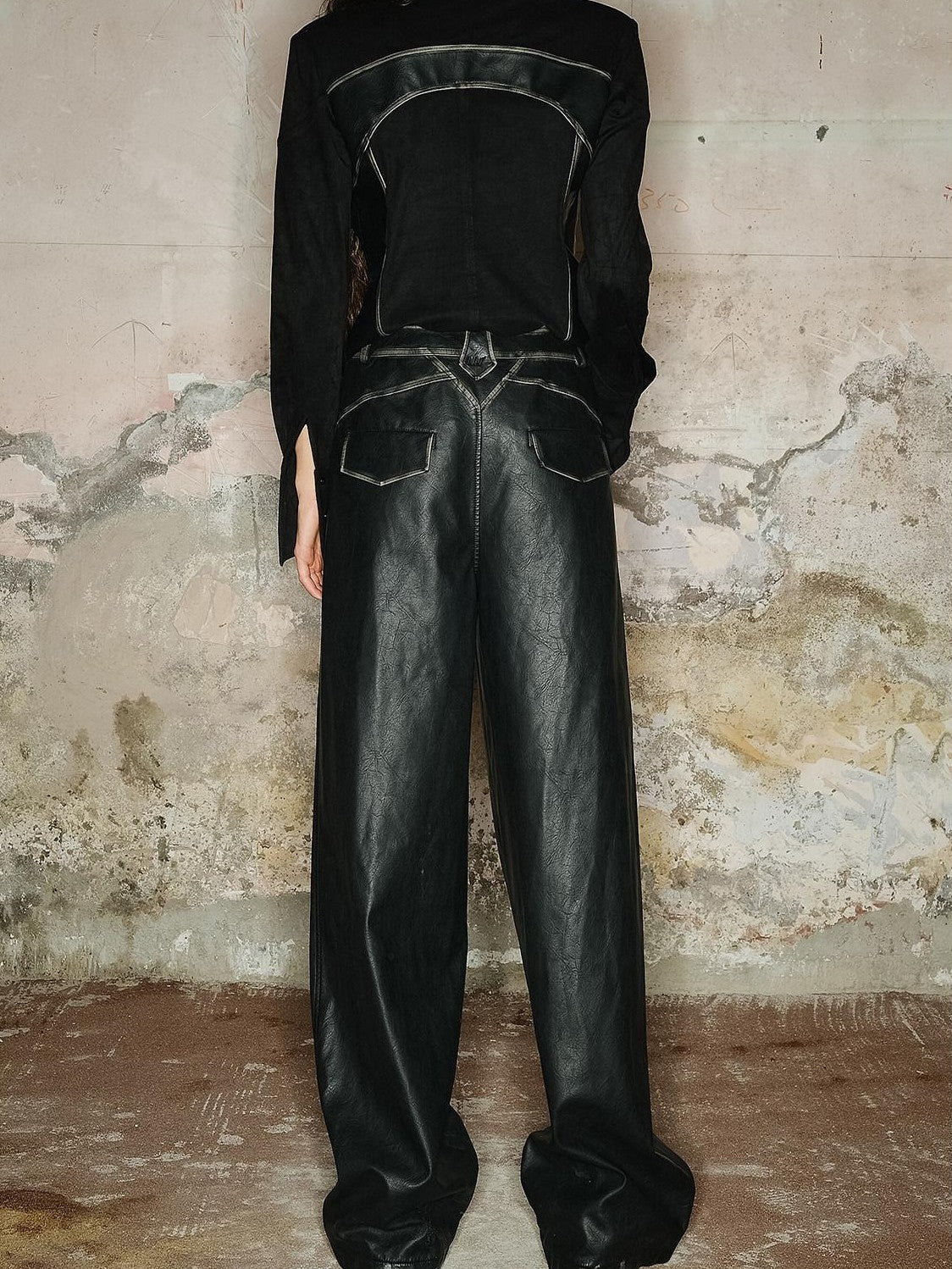 NORTH NODE Black Faded Distressed Natural Waist Women&