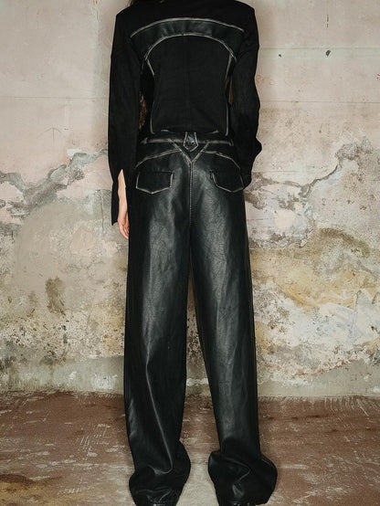 NORTH NODE Black Faded Distressed Natural Waist Women&