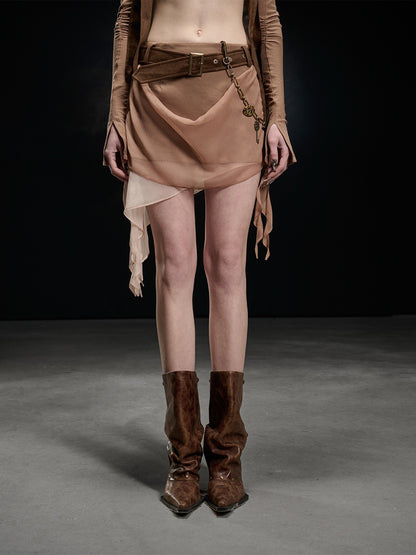 NORTH_NODE_Black_Ruffle_Asymmetric_Spliced_Mid_Waist_Women&
