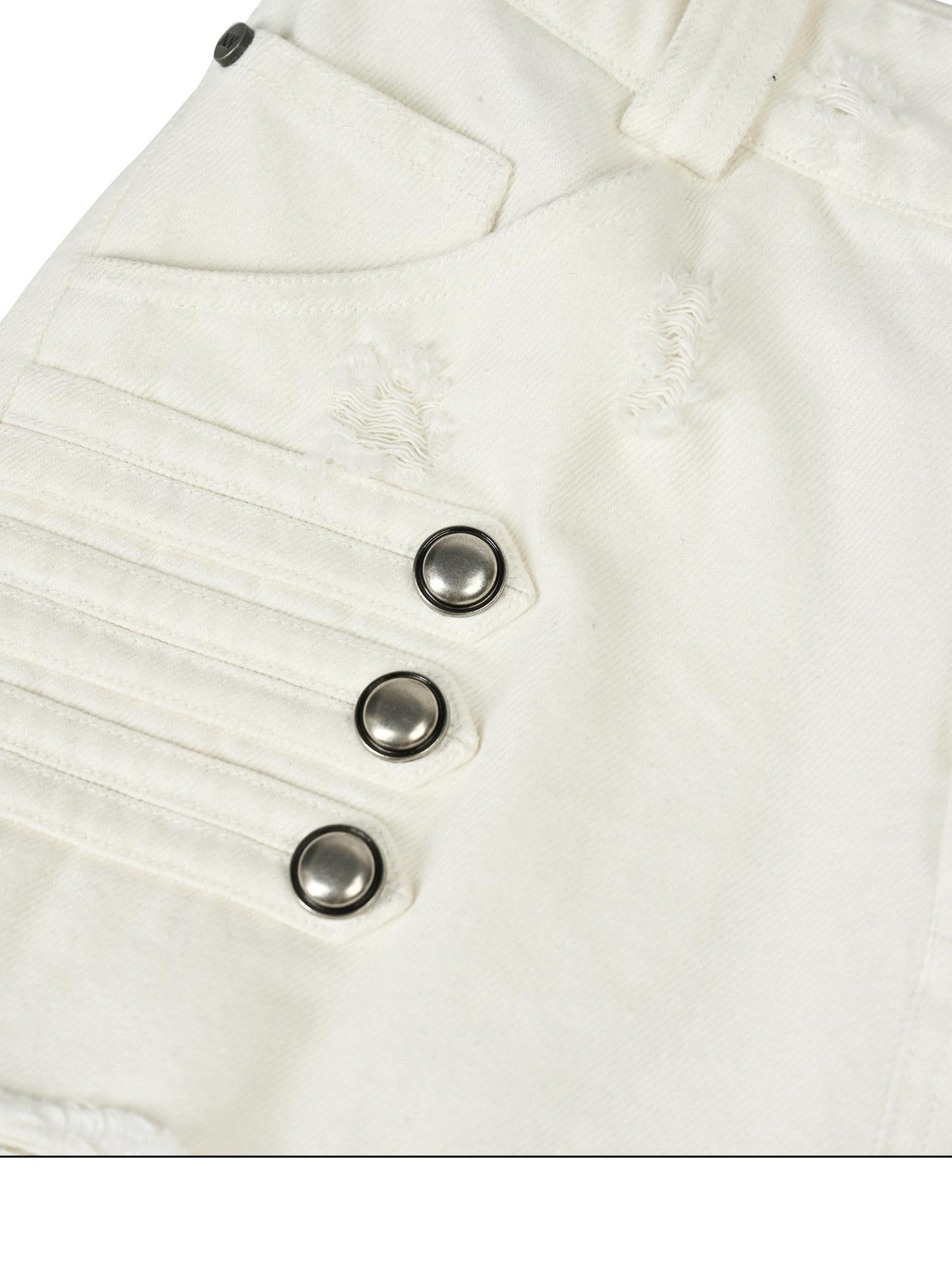 NORTH NODE Black Washed Ripped Natural Waist Straight Women&