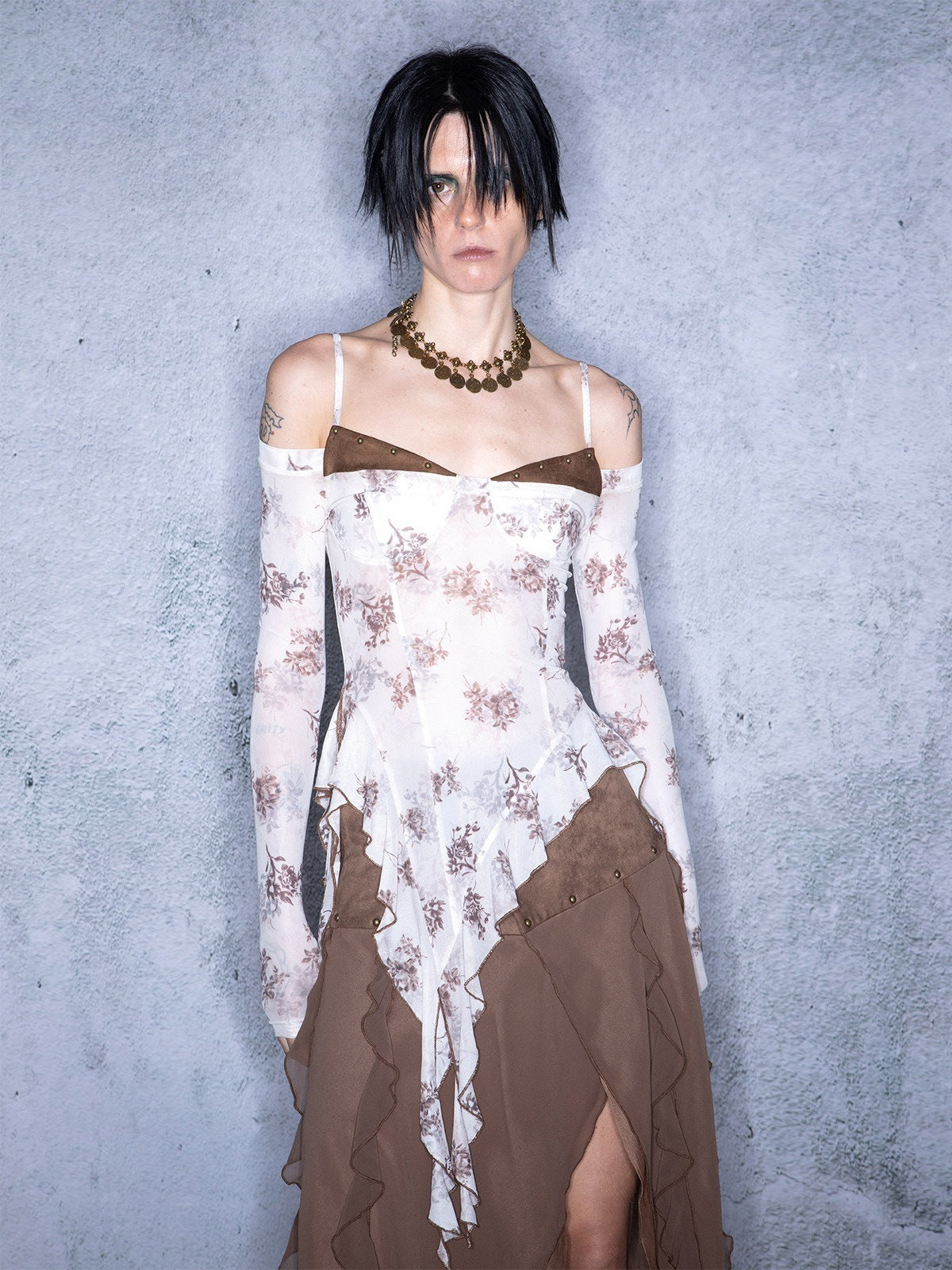 NORTH_NODE_Blooming_Shape_Irregular_Ruffle_Splice_Women&
