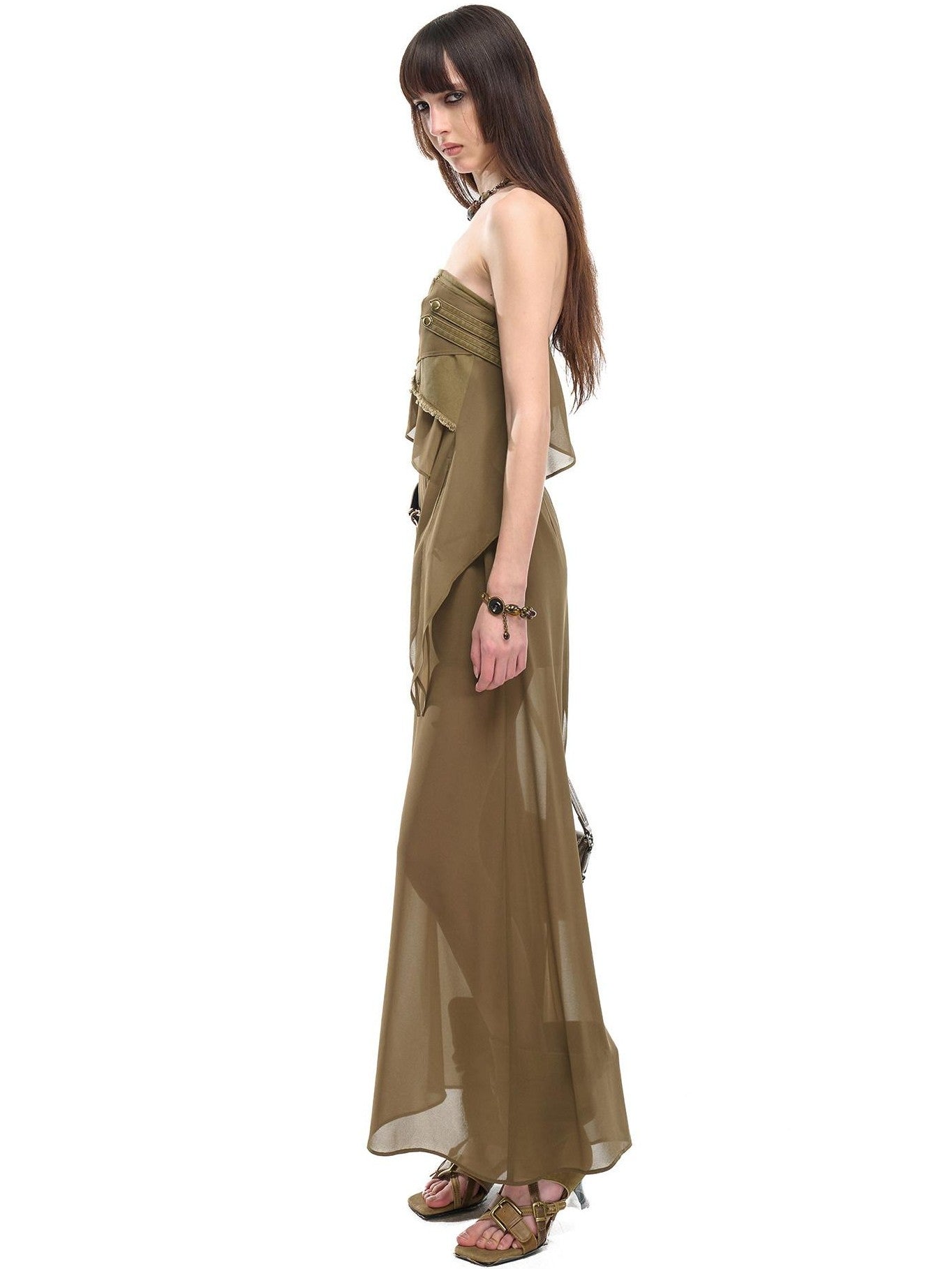 NORTH NODE Bohemian Irregular Ruffle Patchwork Women&