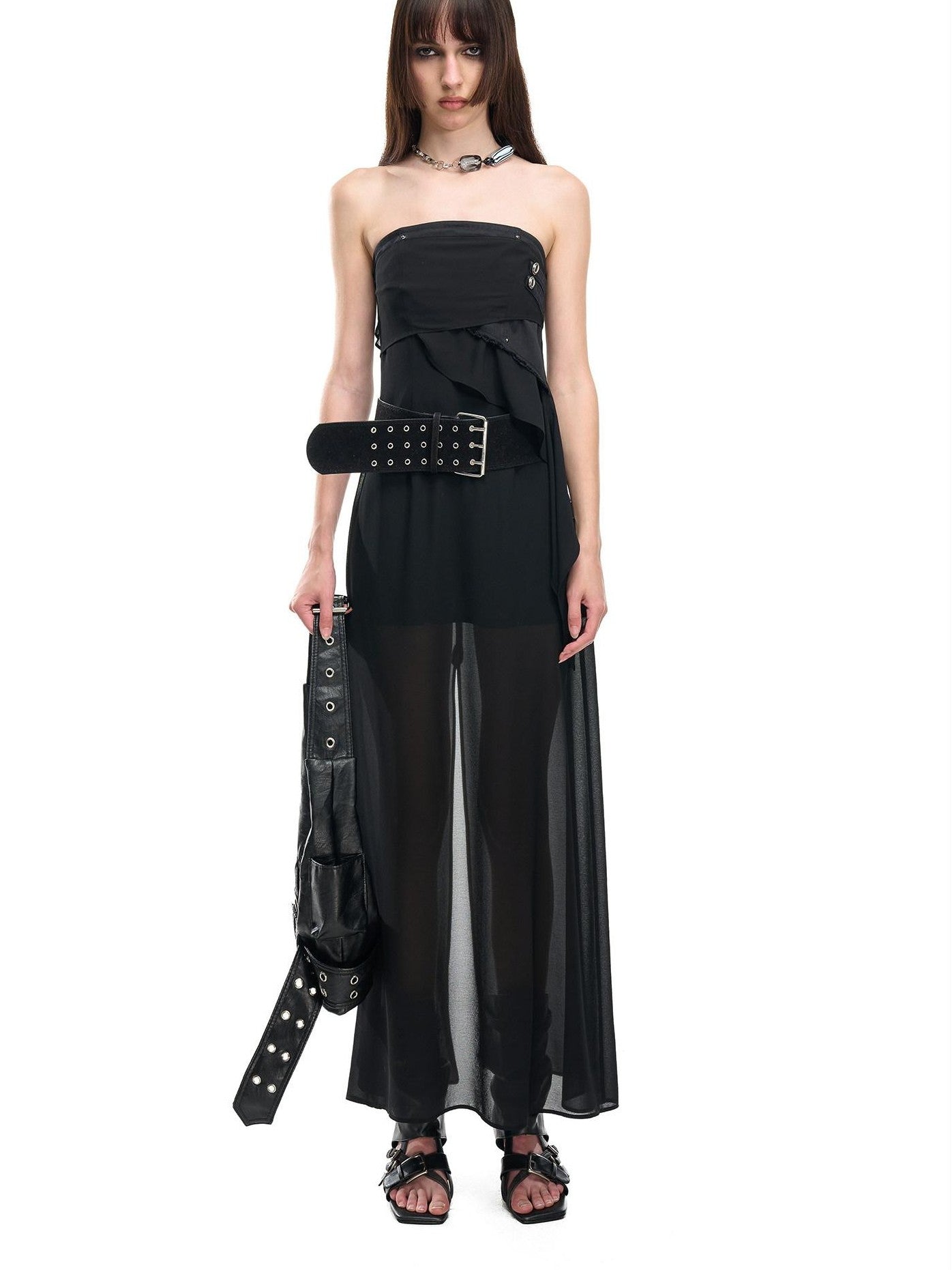 NORTH NODE Bohemian Irregular Ruffle Patchwork Women&