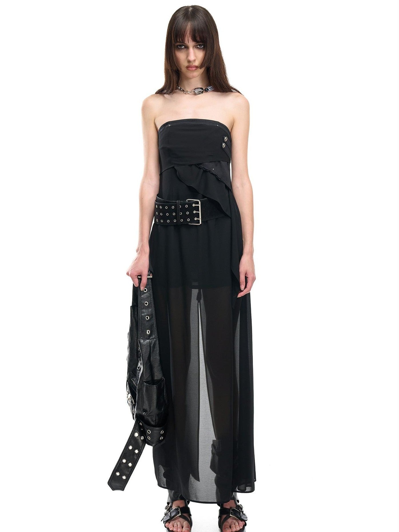 NORTH NODE Bohemian Irregular Ruffle Patchwork Women&