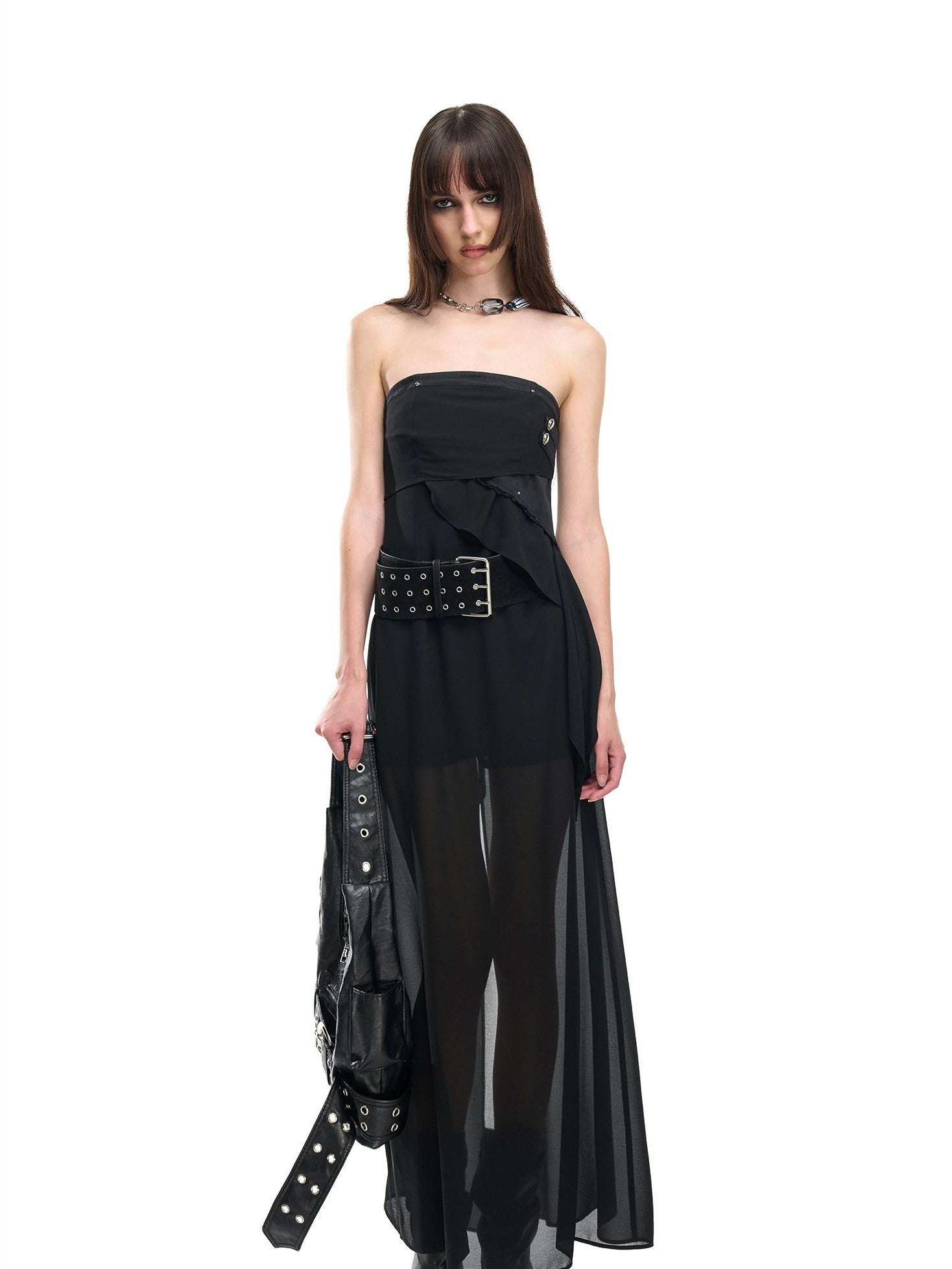 NORTH NODE Bohemian Irregular Ruffle Patchwork Women&