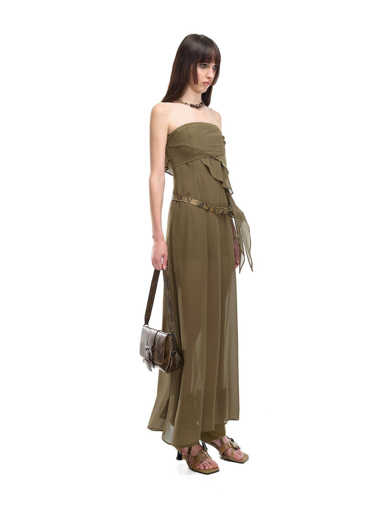 NORTH NODE Bohemian Irregular Ruffle Patchwork Women&