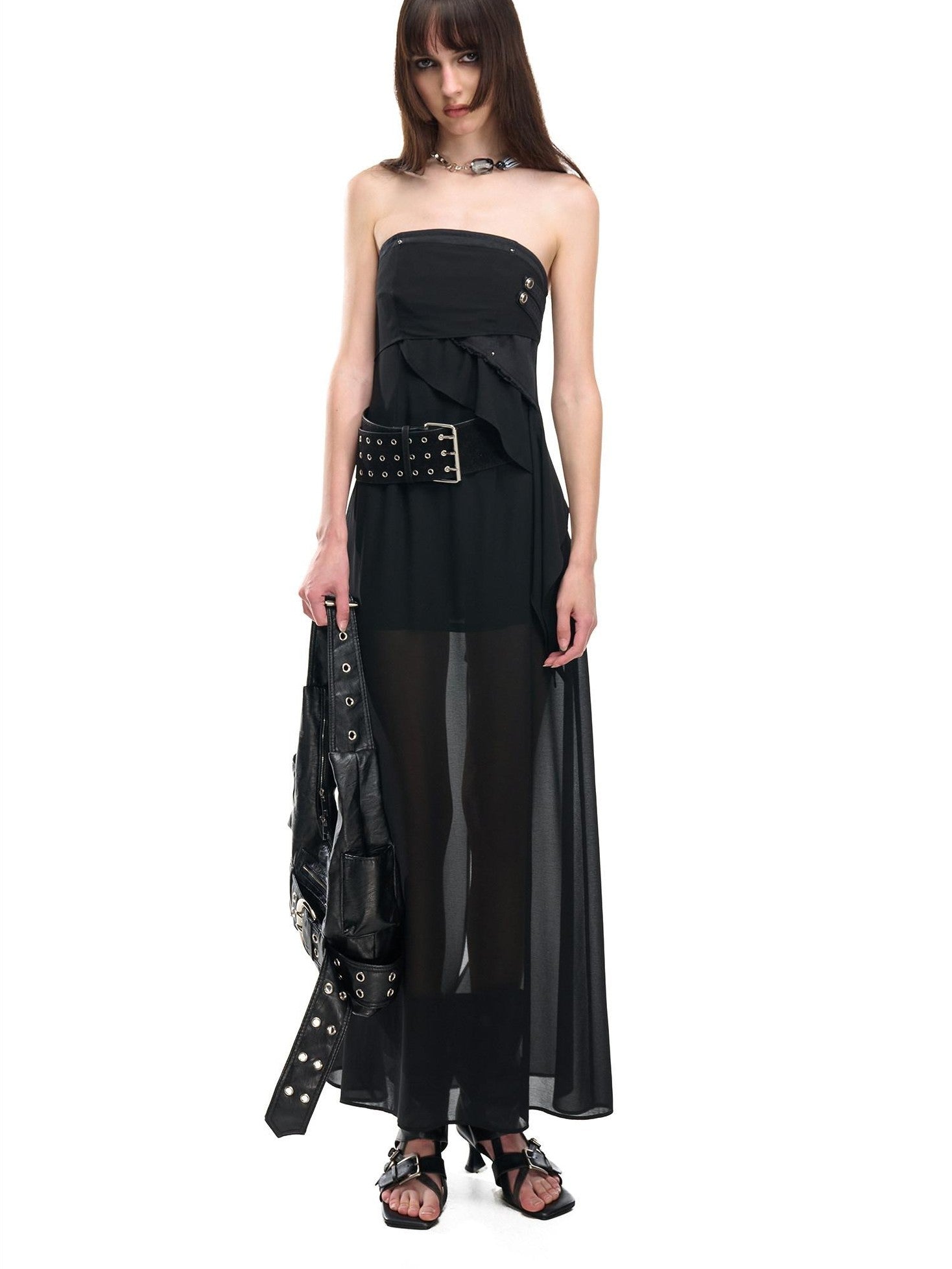 NORTH NODE Bohemian Irregular Ruffle Patchwork Women&