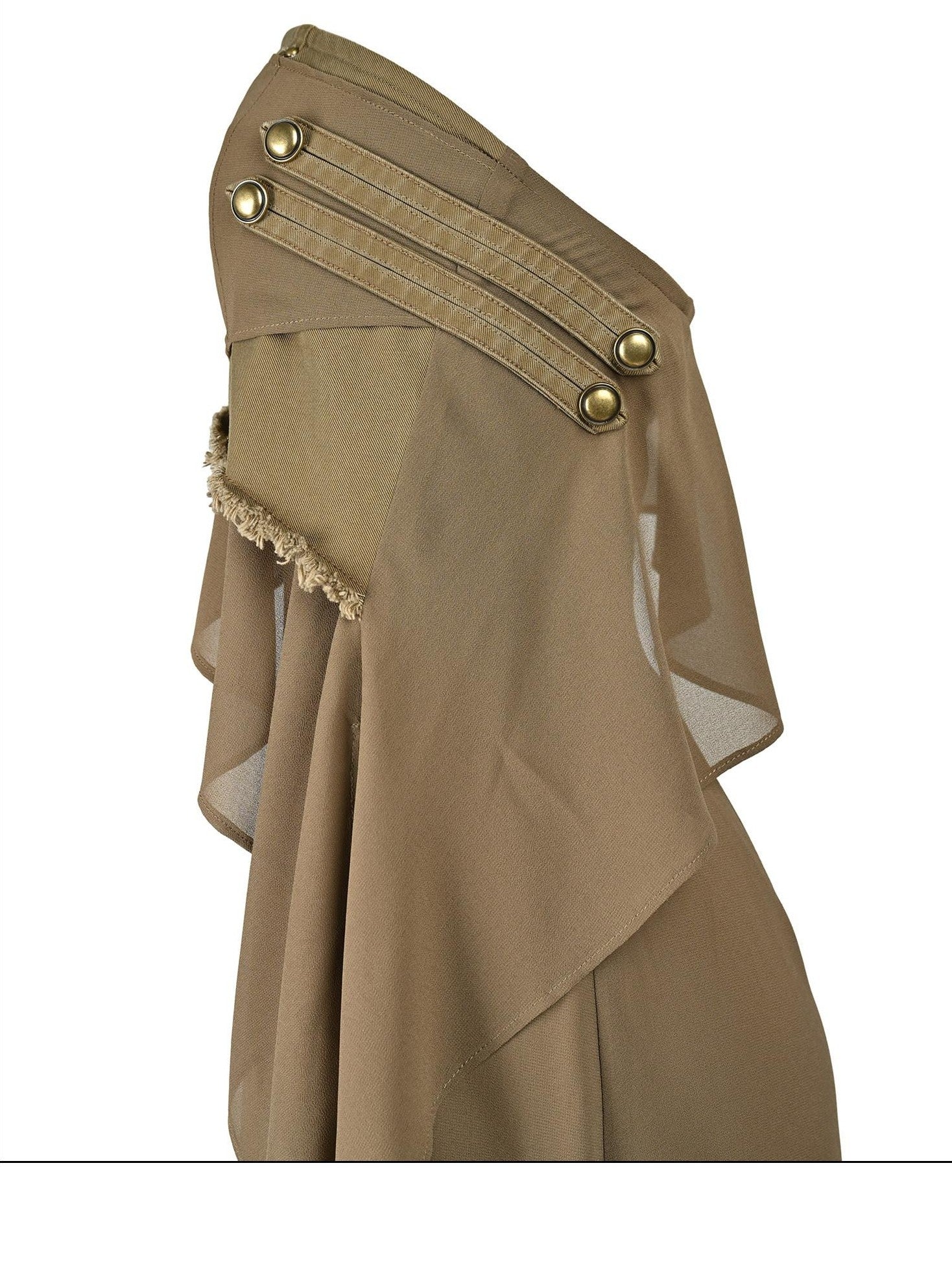 NORTH NODE Bohemian Irregular Ruffle Patchwork Women&