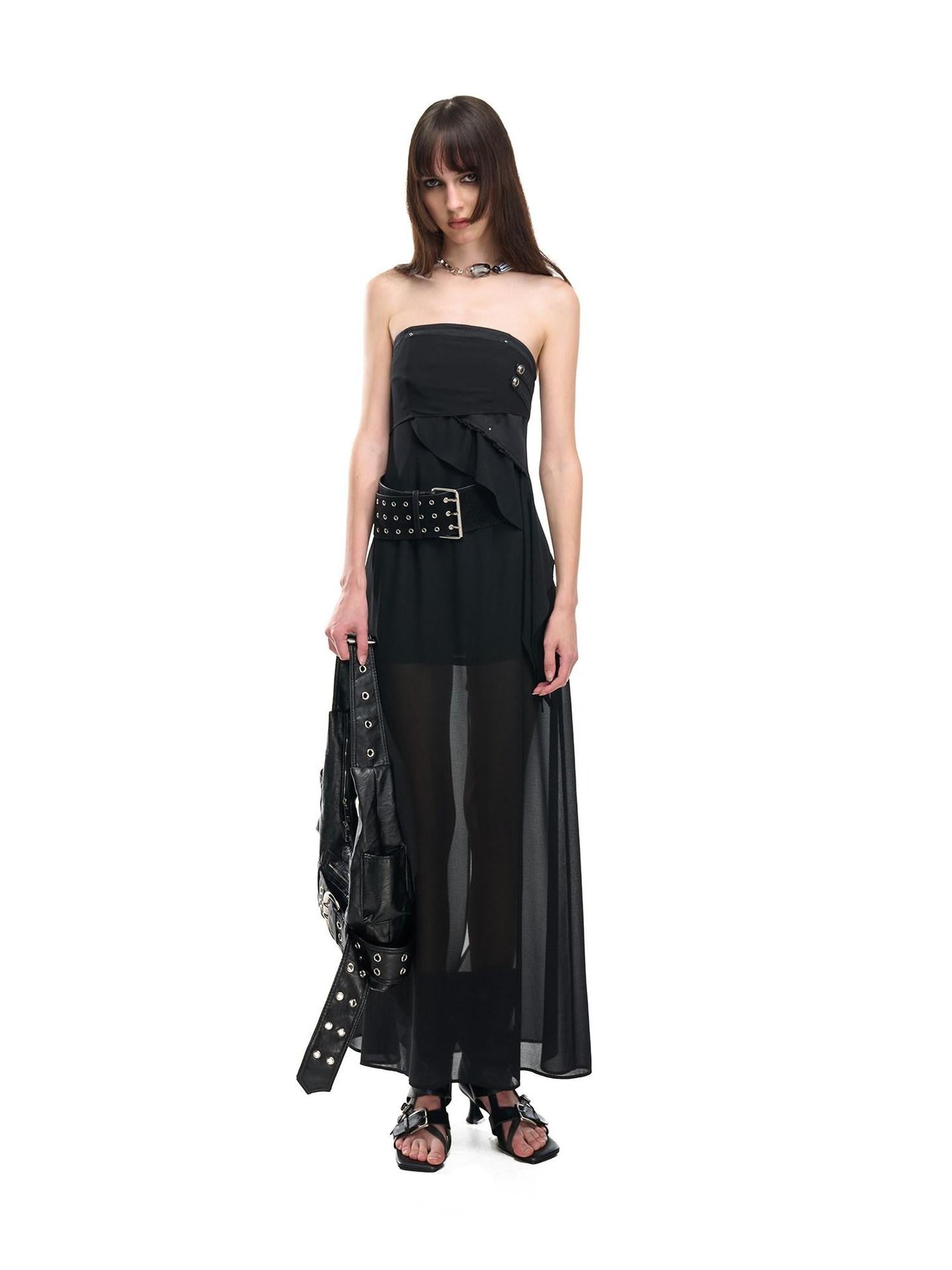 NORTH NODE Bohemian Irregular Ruffle Patchwork Women&
