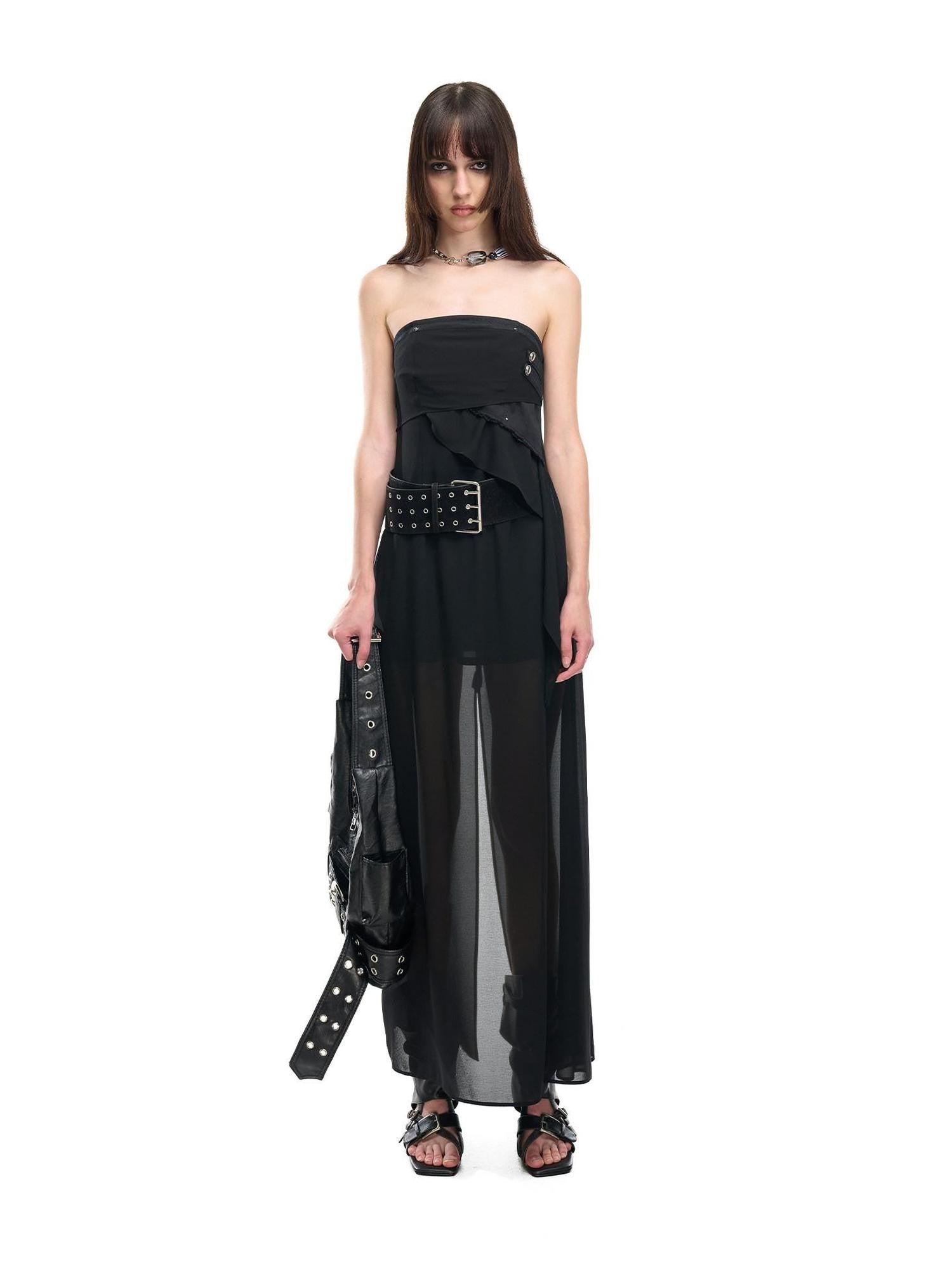 NORTH NODE Bohemian Irregular Ruffle Patchwork Women&