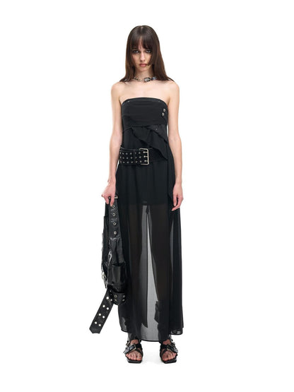 NORTH NODE Bohemian Irregular Ruffle Patchwork Women&