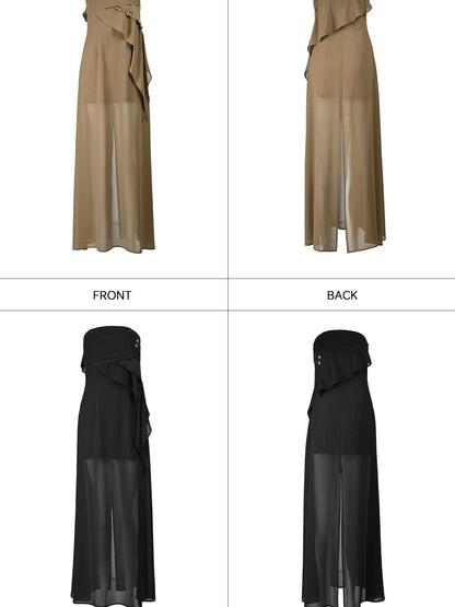 NORTH NODE Bohemian Irregular Ruffle Patchwork Women&